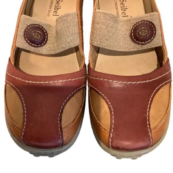 JOSEF SEIBEL LEATHER SLIP ON SHOES SIZE 39 || 8.5 - Picture 9 of 14